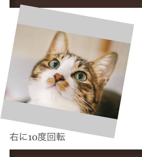 CSS3 画像を左右に回転する