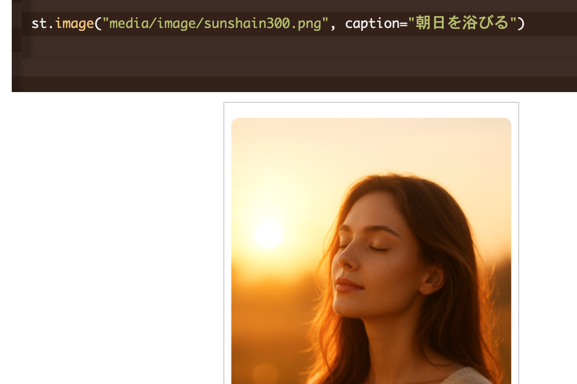 streamlit 画像の配置・制御する